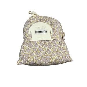 NEW Quincy Mae Bamboo Crib Sheet in Purple Floral, NWT